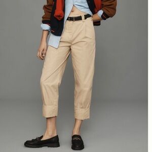 By Anthropologie High-Cuff Chino Pants